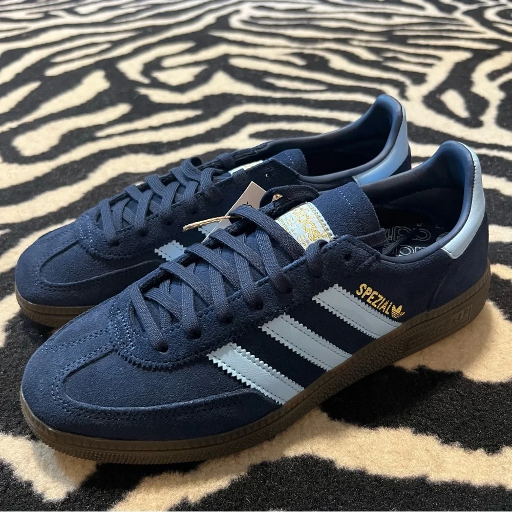 Adidas Handball Spezial Shoes Collegiate Navy Clear Sky Size Youth 5.5/Women 6.5 - Picture 9 of 16